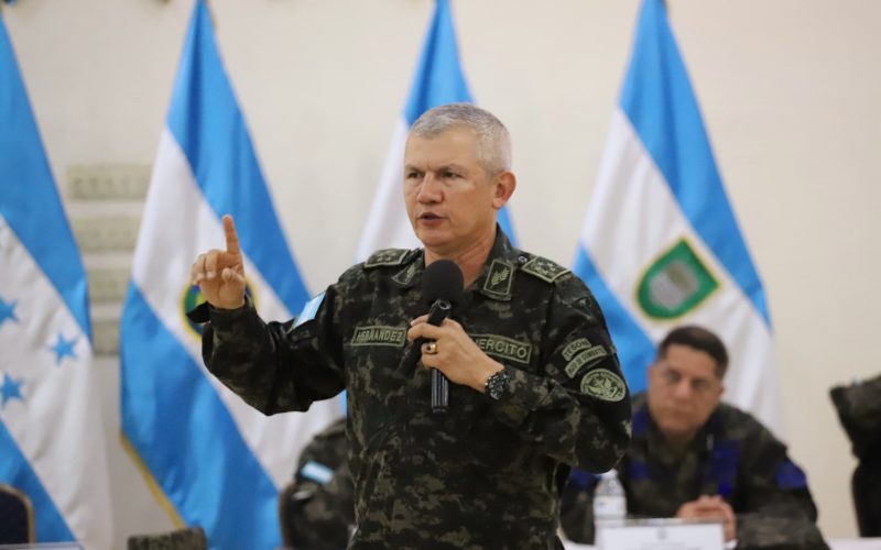 Apoyo del Jefe de las Fuerzas Armadas a LIBRE